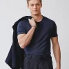 Linen Jersey T-Shirt in Classic Navy todd-snyder