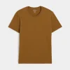 Made in todd snyder Premium Jersey T-Shirt in Leather Brown