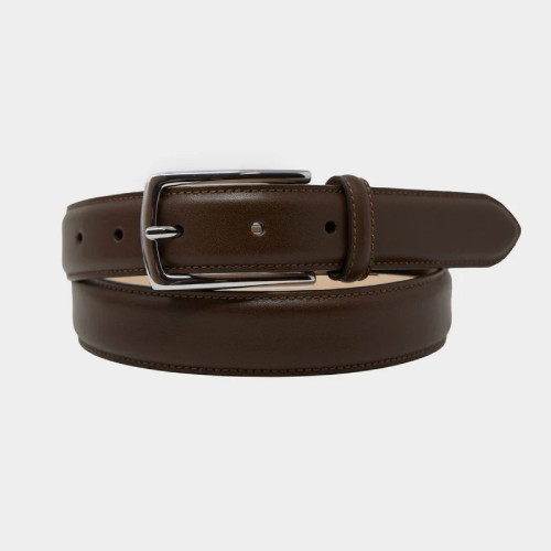 Todd Snyder Classic Leather Dress Belt In Toasted Brown