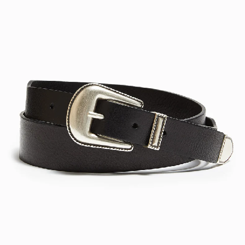 Todd Snyder Leather Western Belt In Black