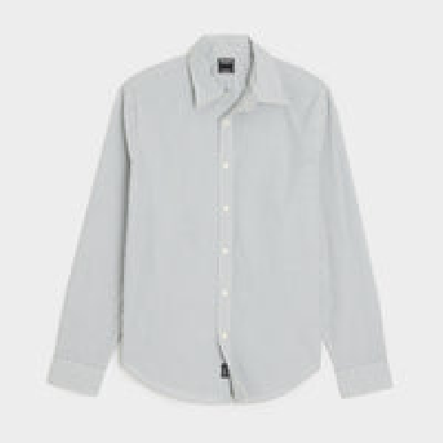 Todd Snyder Point Collar Shirt In Blue Triple Stripe