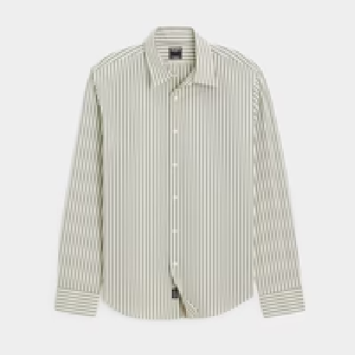 Todd Snyder Point Collar Shirt In Dark Grey Bengal Stripe