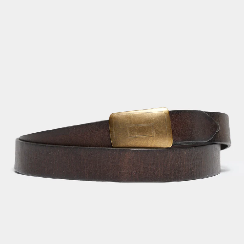 Todd Snyder Vintage Leather Belt In Brown