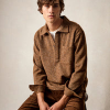 Todd Snyder knitted Polo Shirt In Leather Brown