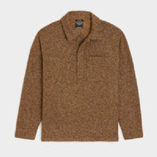 Todd Snyder knitted Polo Shirt In Leather Brown