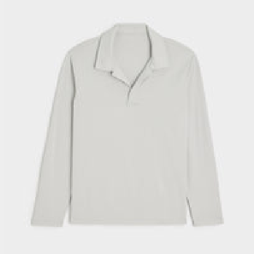 Todd Snyder knitted Polo Shirt Montauk Grey Mist