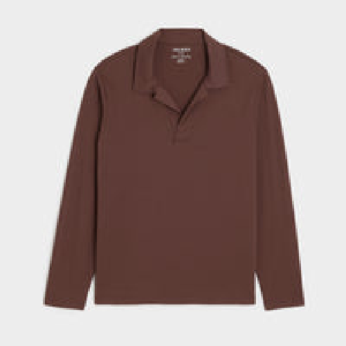 Todd Snyder knitted Polo shirt Montauk Toasted Brown