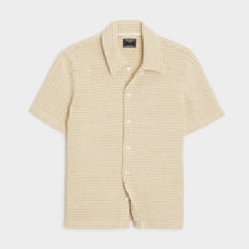 Todd Snyder knitted polo shirt in Burlap