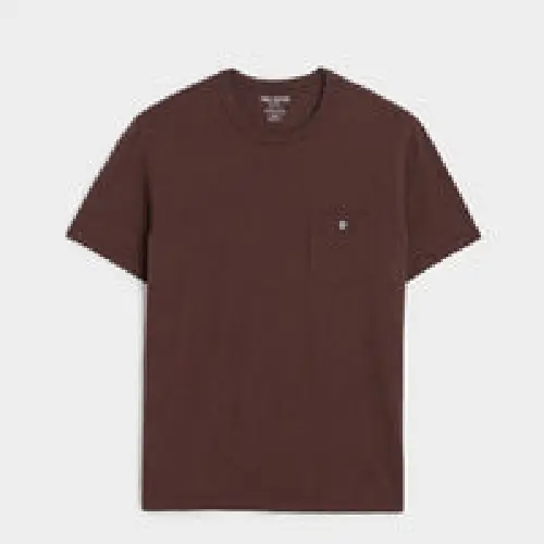 Made in Todd snyder Homespun Slub Pocket T-Shirt in Cordovan