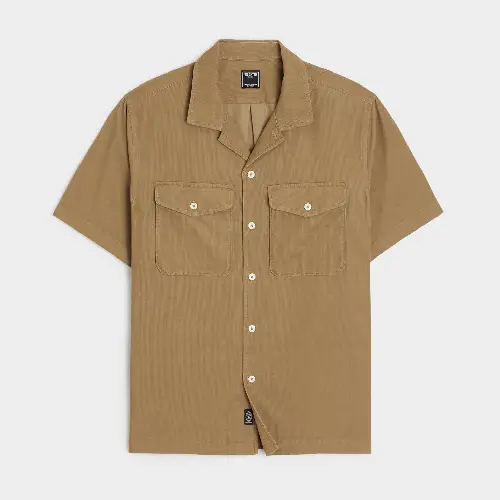 Todd Snyder Panama Shirt In Vintage Brown for mens