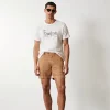 Todd Snyder || linen shorts mens Copper color