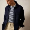 Todd snyder Boiled Wool CPO Shirt Jacket in Navy