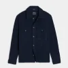 Todd snyder Boiled Wool CPO Shirt Jacket in Navy