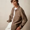 Todd snyder Boiled Wool Shirt Jacket in Dark Moss