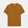 Todd snyder Homespun Slub Pocket T-Shirt in Leather Brown