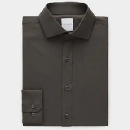 Todd snyder Merino Spread Collar Dress Shirt in Dark Brown