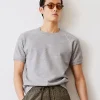 Todd snyder Short Sleeve Sweatshirt in Grey Mix