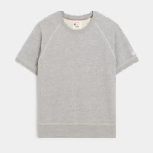 Todd snyder Short Sleeve Sweatshirt in Grey Mix