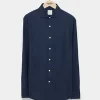 Todd snyder || linen dress shir Spread Collar in Navy