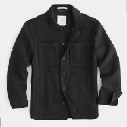 Todd snyder shirt jacket men for Italian Cashmere in Charcoal